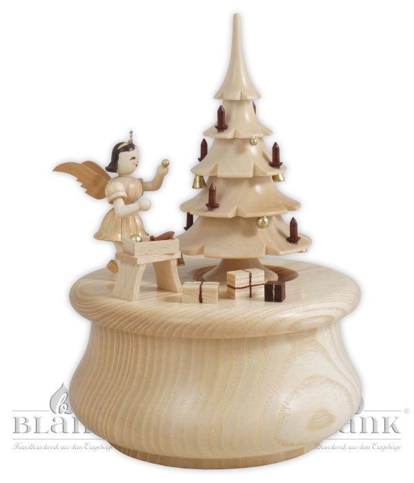 Music box "Christmas Dream" with tree and 1 angel