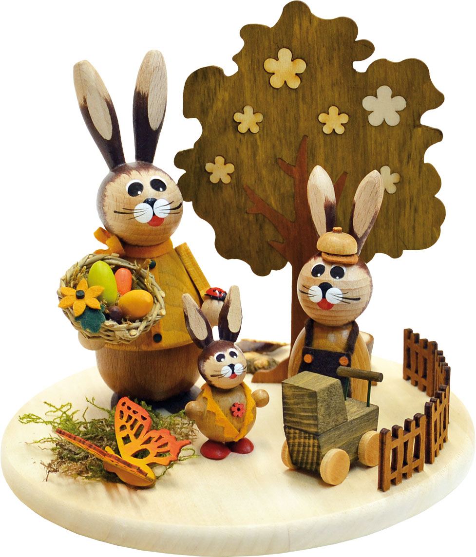 Rabbit walk, round plate