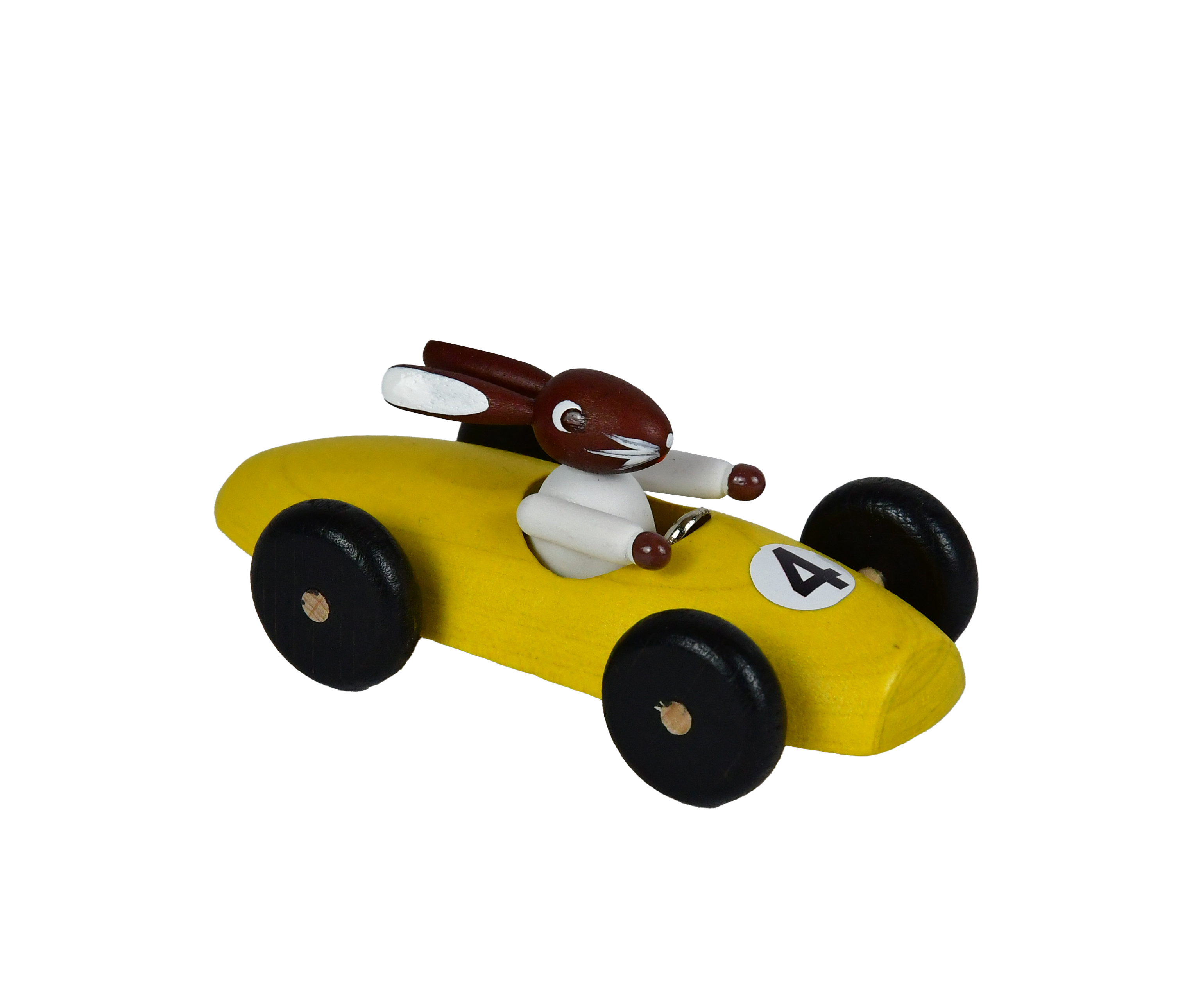 Pyramide Hasenrennauto farbig sortiert, 3 cm