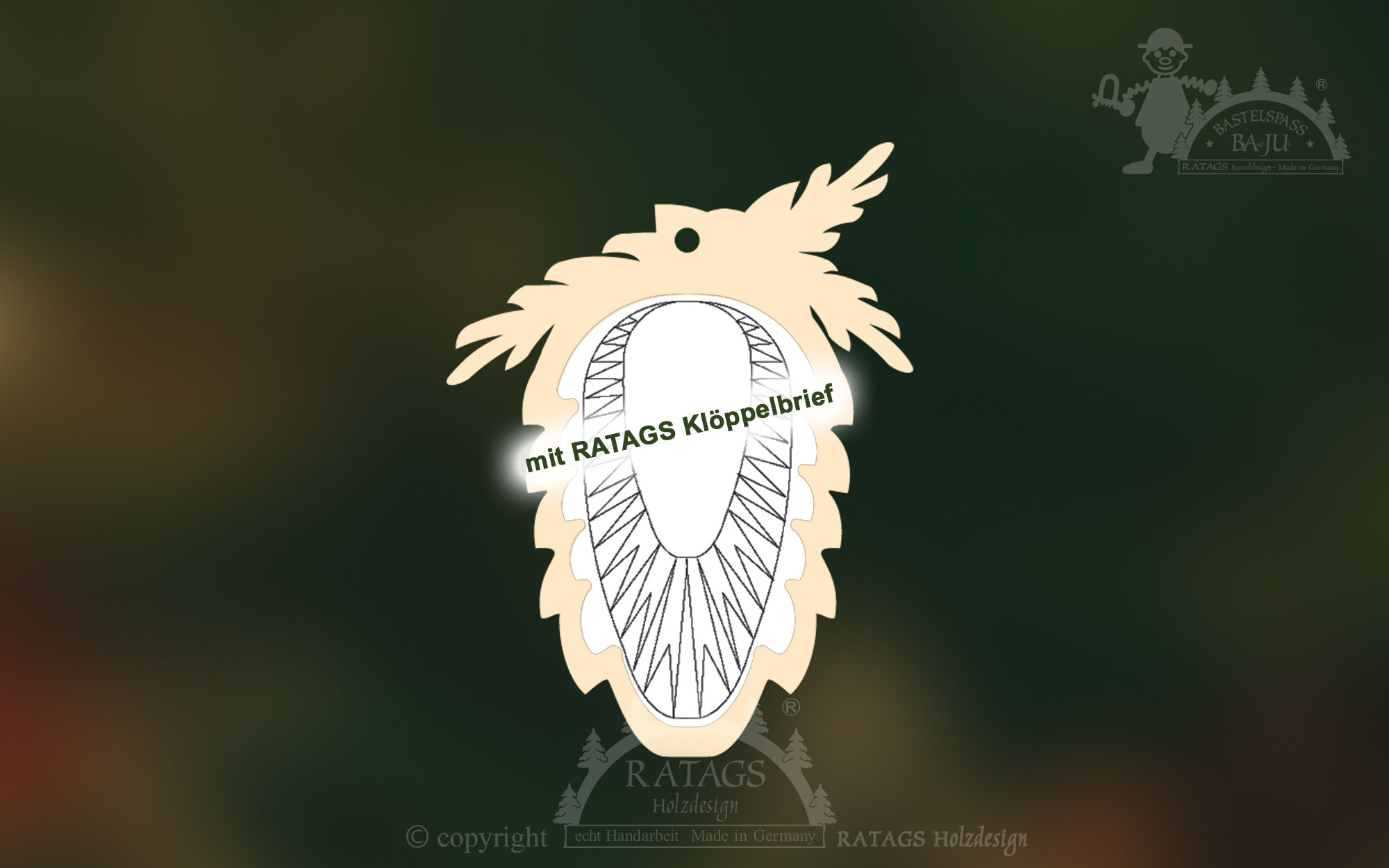 4 Klöppelrahmen, Zapfen zum Anhängen mit RATAGS Klöppelbrief 4 Klöppelrahmen, Zapfen zum Anhängen mit RATAGS Klöppelbrief