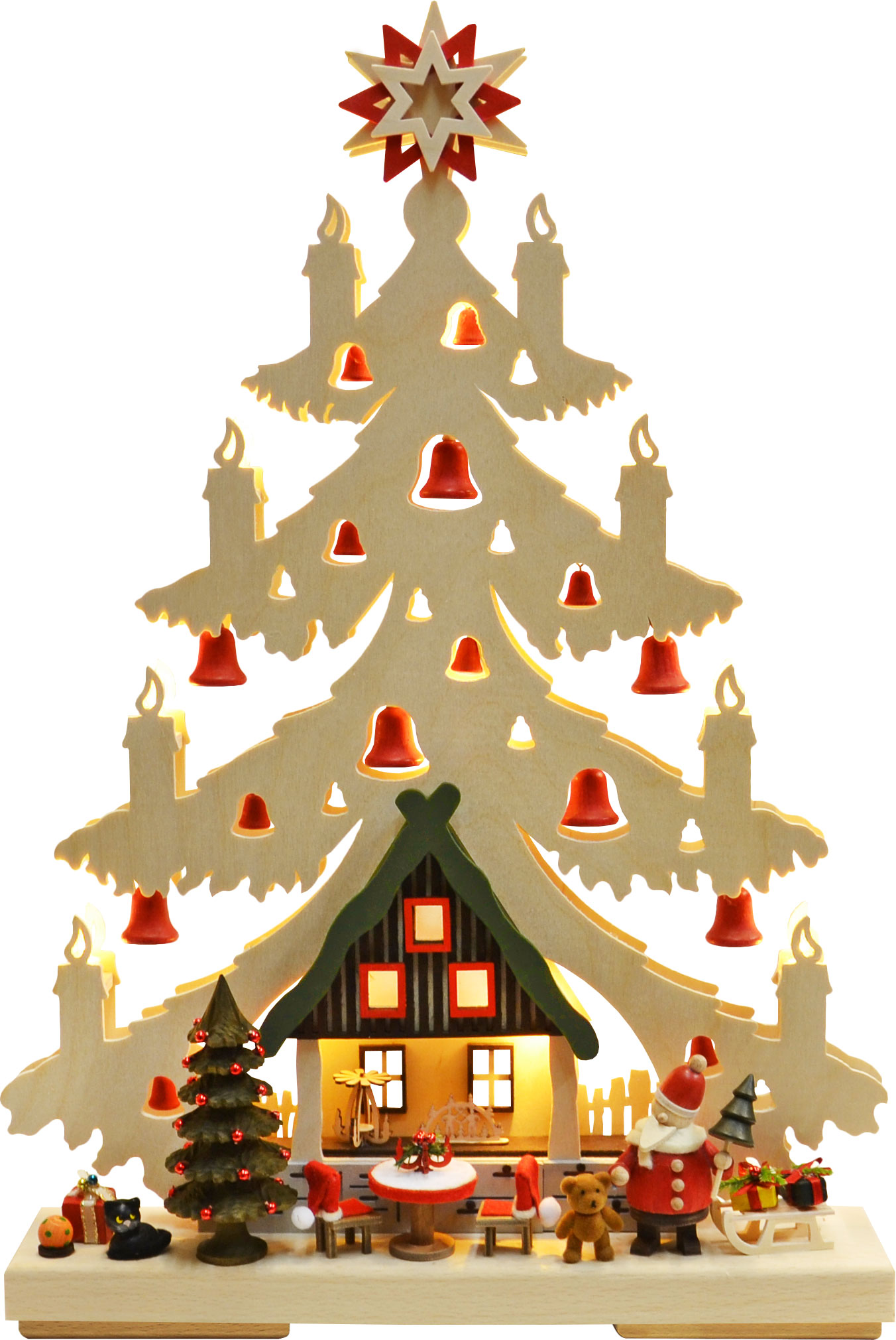 Small fir tree, Christmas Eve in the Ore Mountains