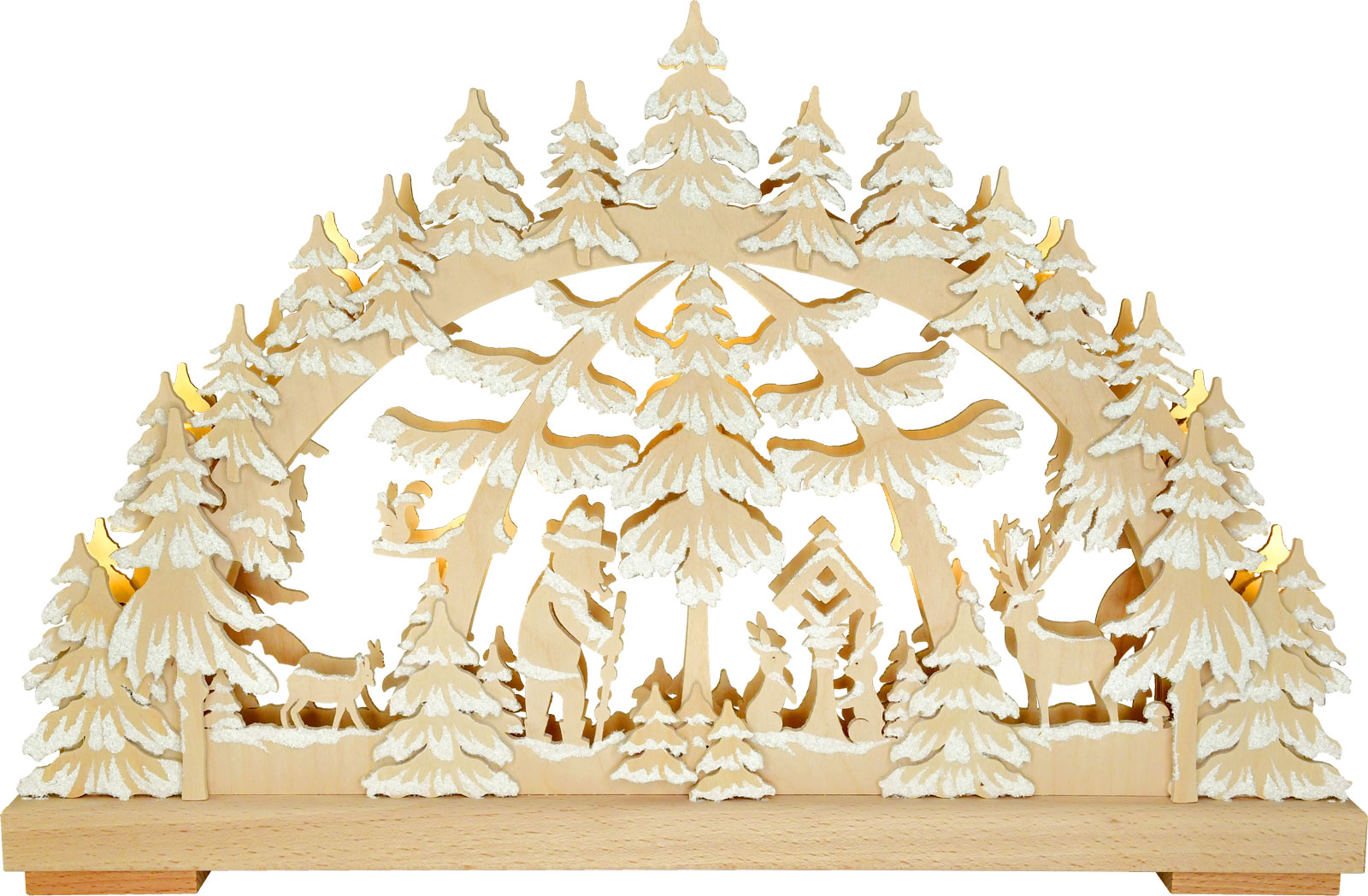 Schwibbogen kl., Waldspaziergang, Raureif Schwibbogen kl., Waldspaziergang, Raureif