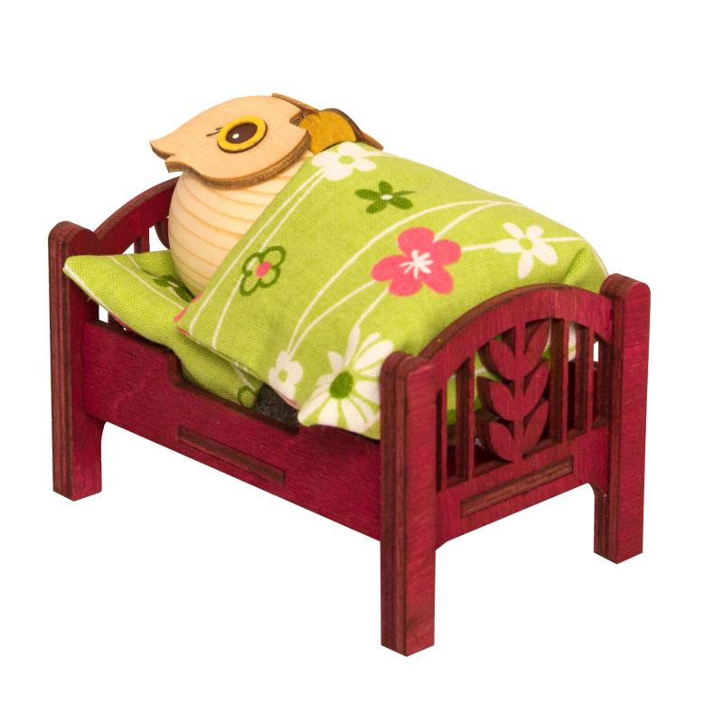 MINI Owl in bed 7 cm