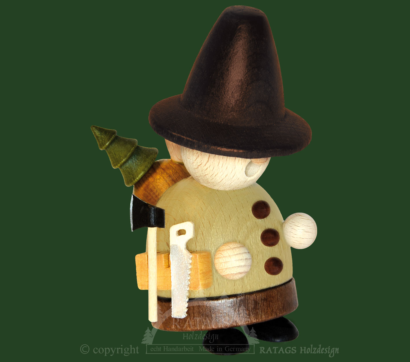 Incense burner, forest worker