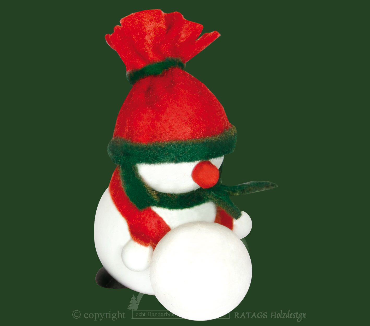 Molli, Junge Linie, Schneemann mit große rote Mütze Molli, Junge Linie, Schneemann mit große rote Mütze