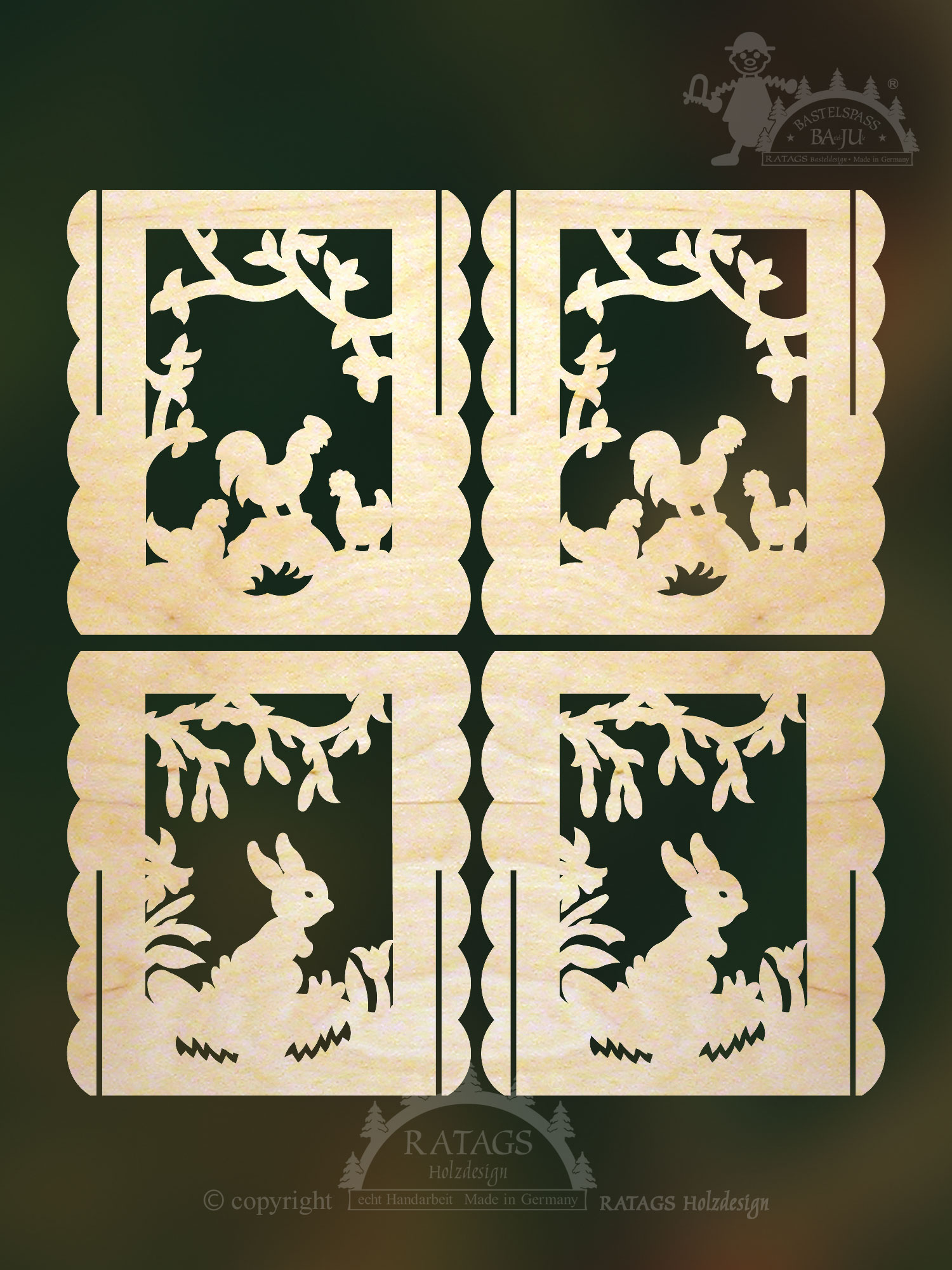 Tischlämpchen zum Basteln, Frühling Tischlämpchen zum Basteln, Frühling