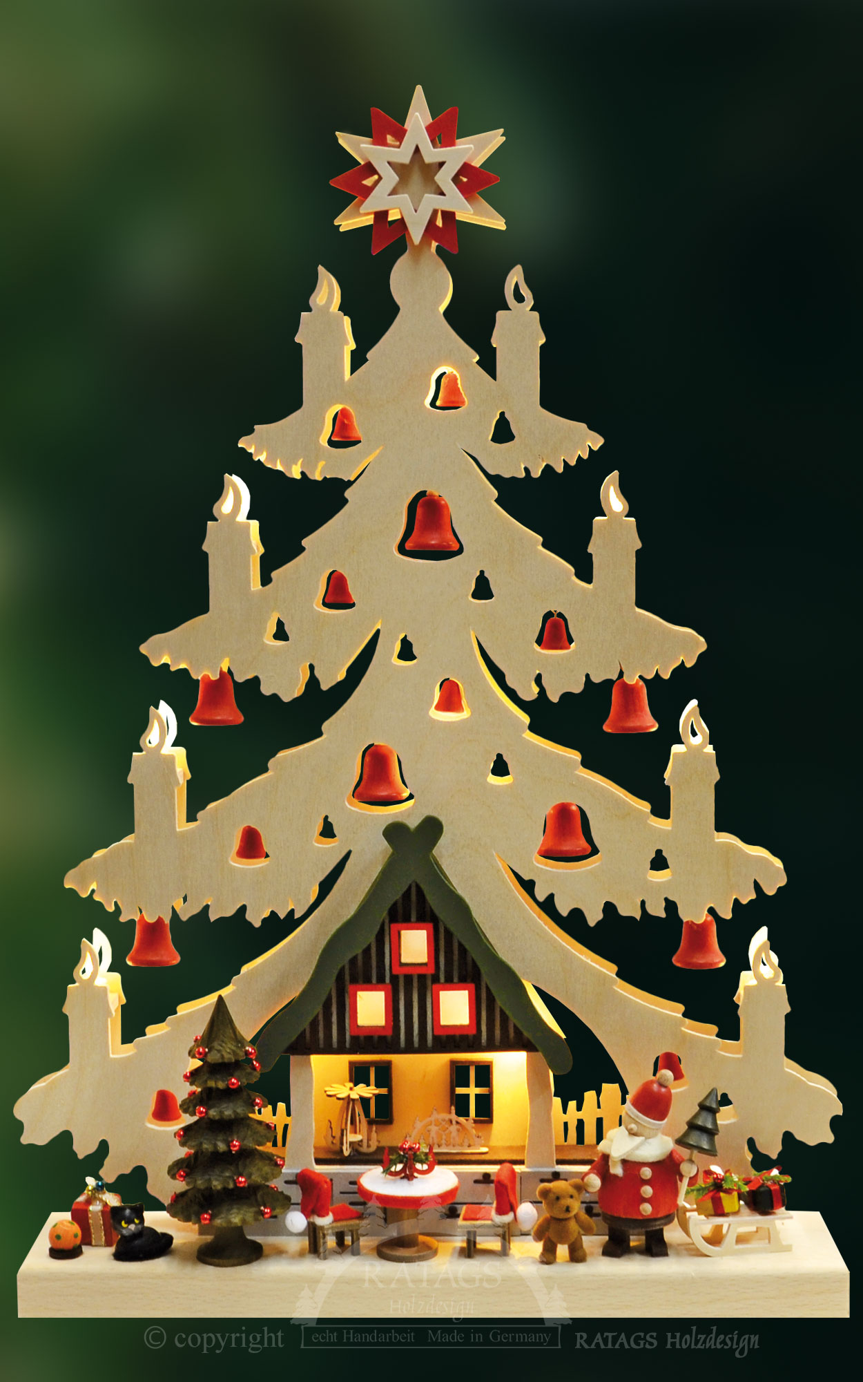 Kleine dennenboom, kerstavond in het Ertsgebergte