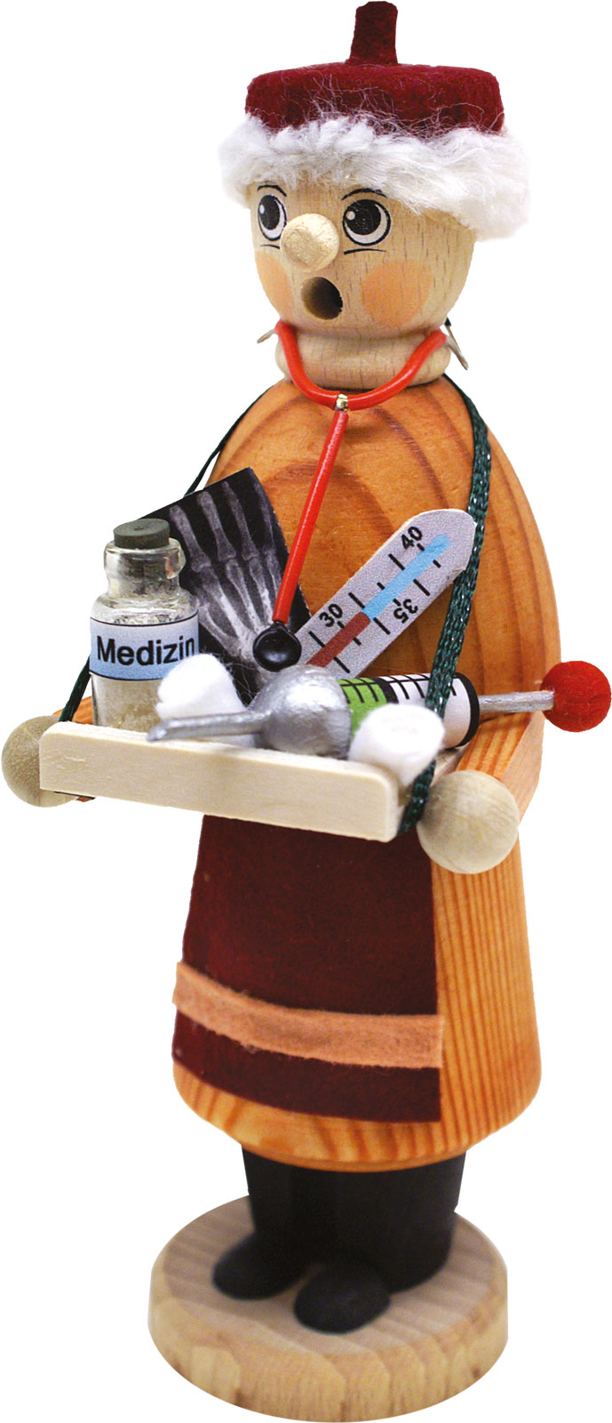 Glazed natural wood, nurse