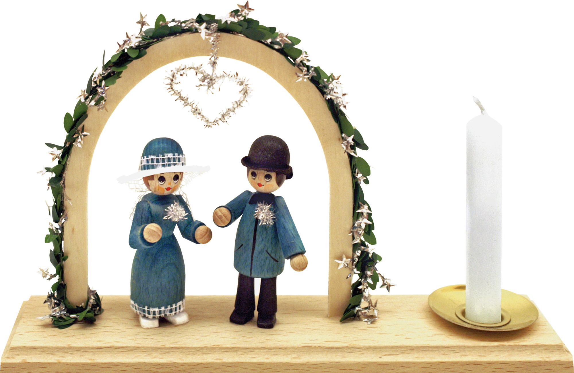 Lichterteller, Silberhochzeitspaar Lichterteller, Silberhochzeitspaar