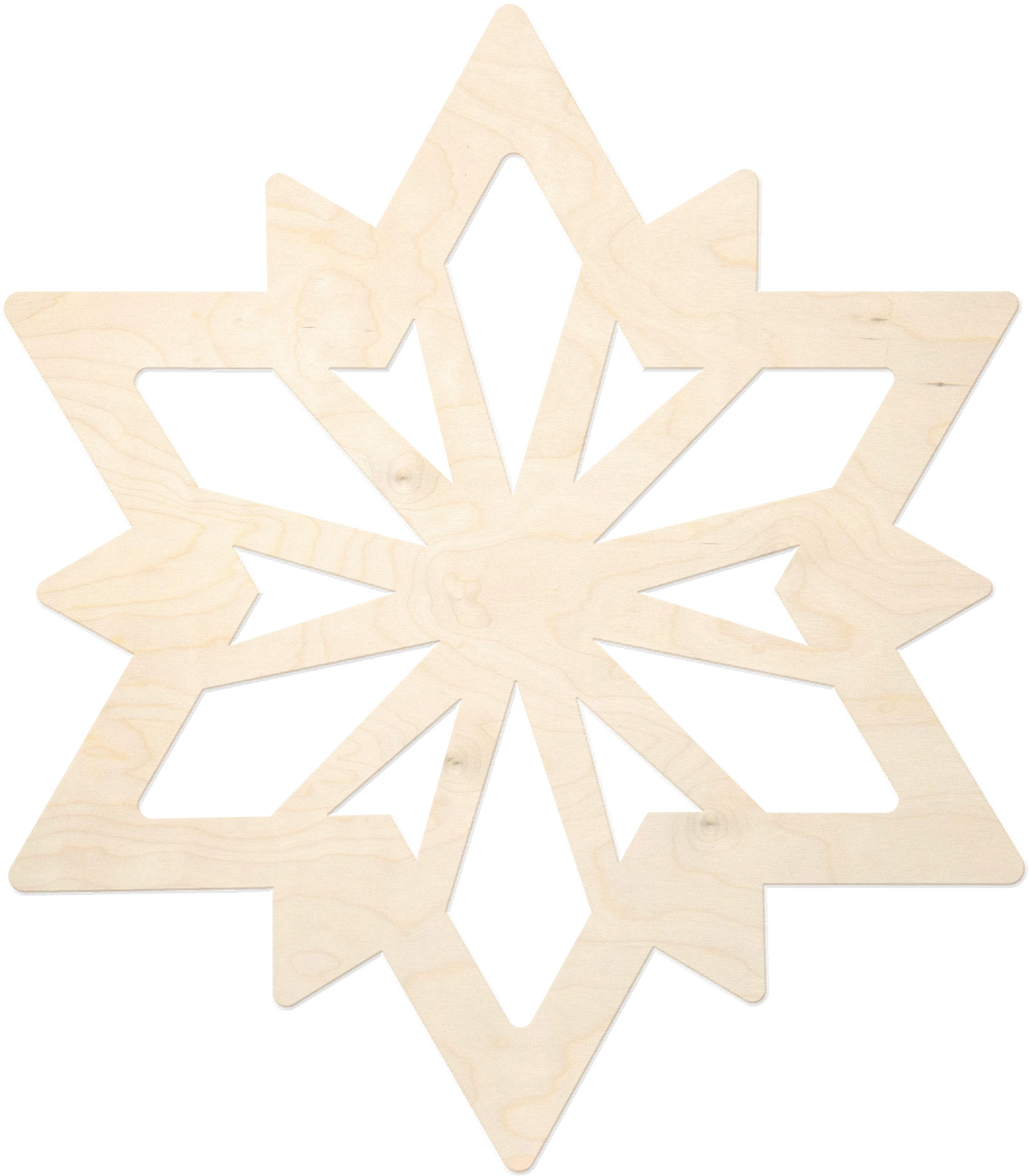 3D tree decorations for crafting, stars, for sawing out