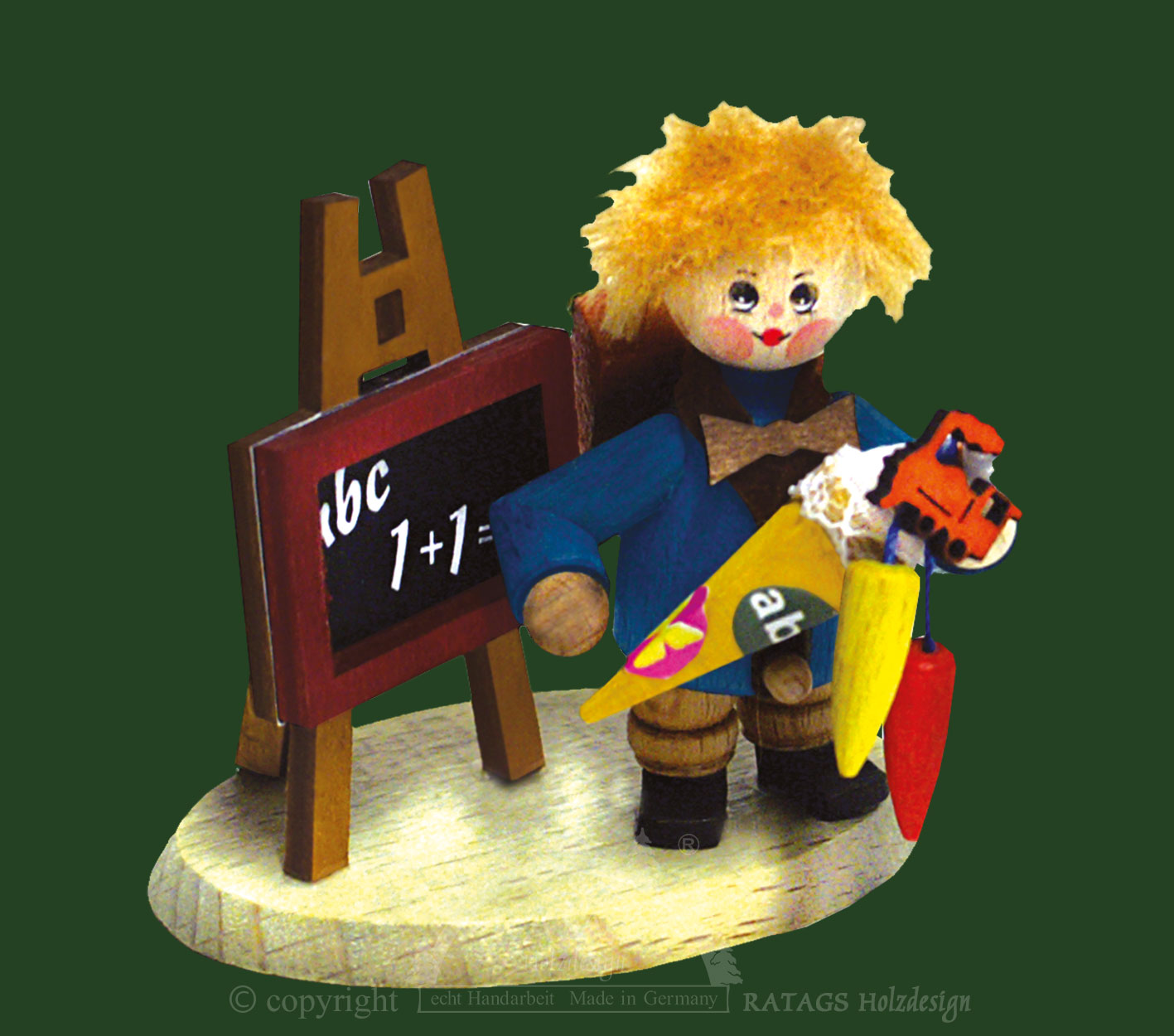 Collectible dolls, school starters with blackboards and bags
