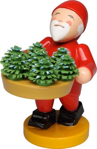 Heinzelmännchen mit Pflänzchen