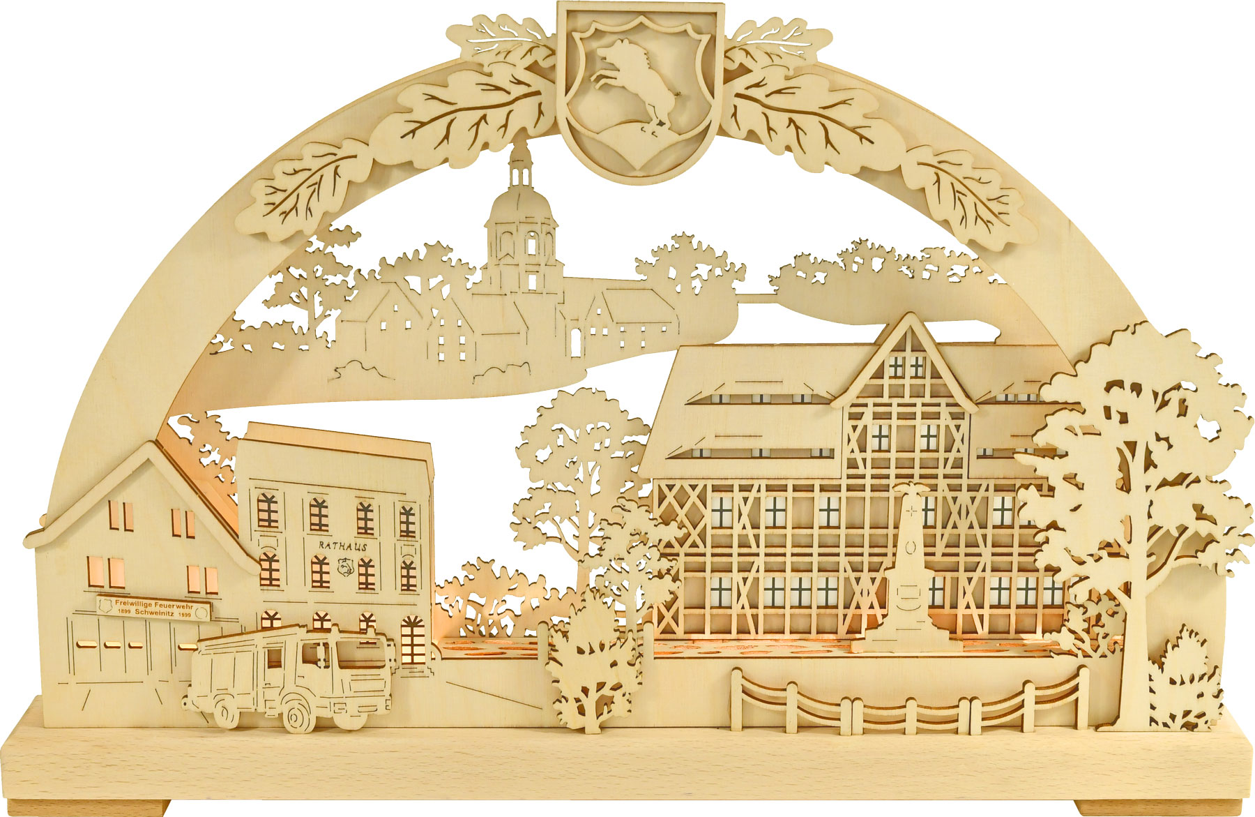 3D candle arch, small, town of Schweinitz LED strip