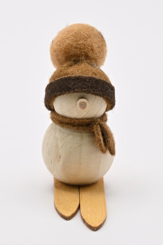 Schneemann mini, auf Ski 4,5 cm Schneemann mini, auf Ski 4,5 cm