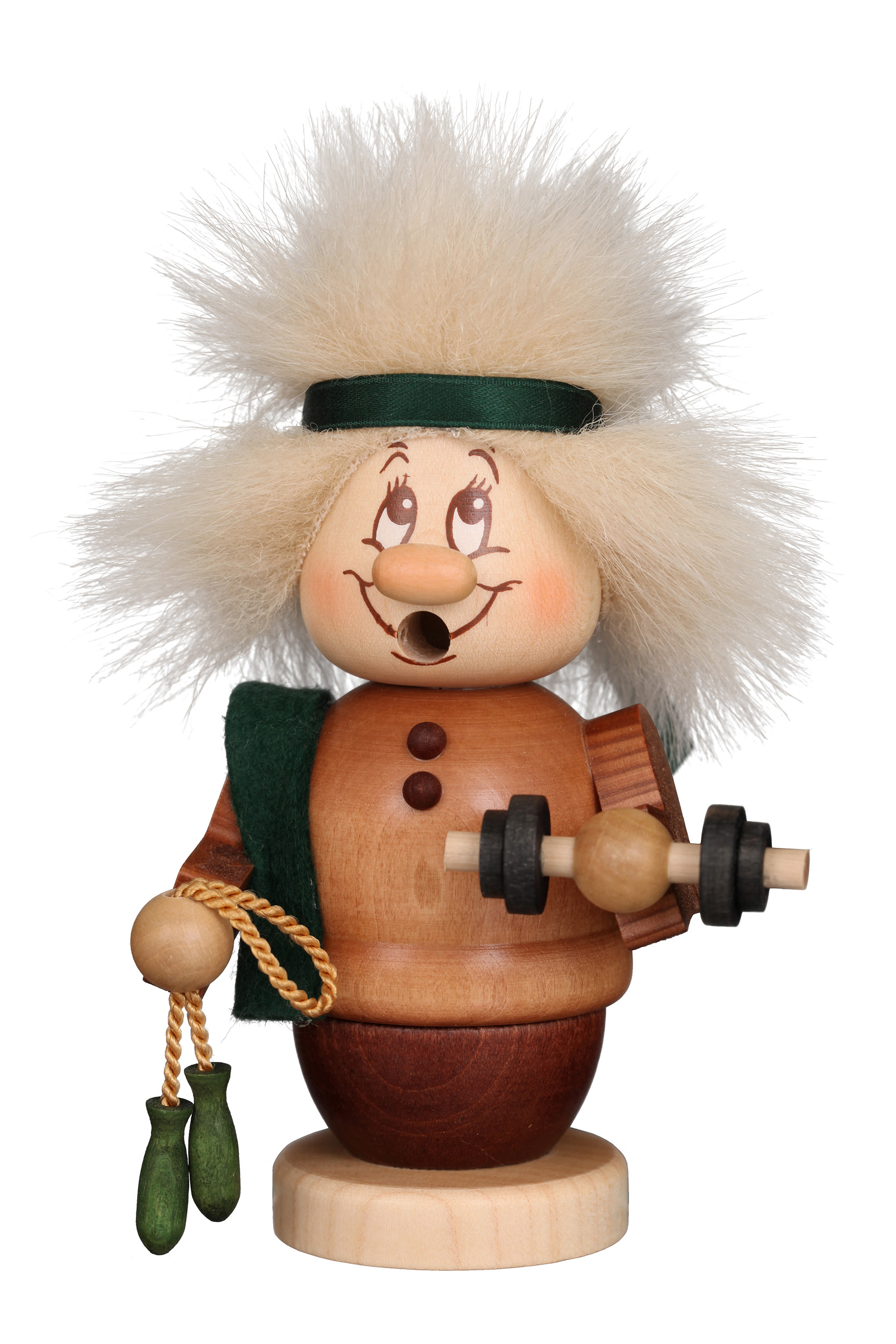 Mini gnome bodybuilder incense burner