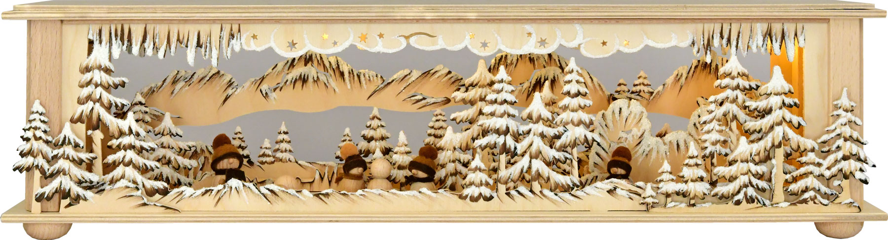 Small room light, snowball, brown, hoarfrost