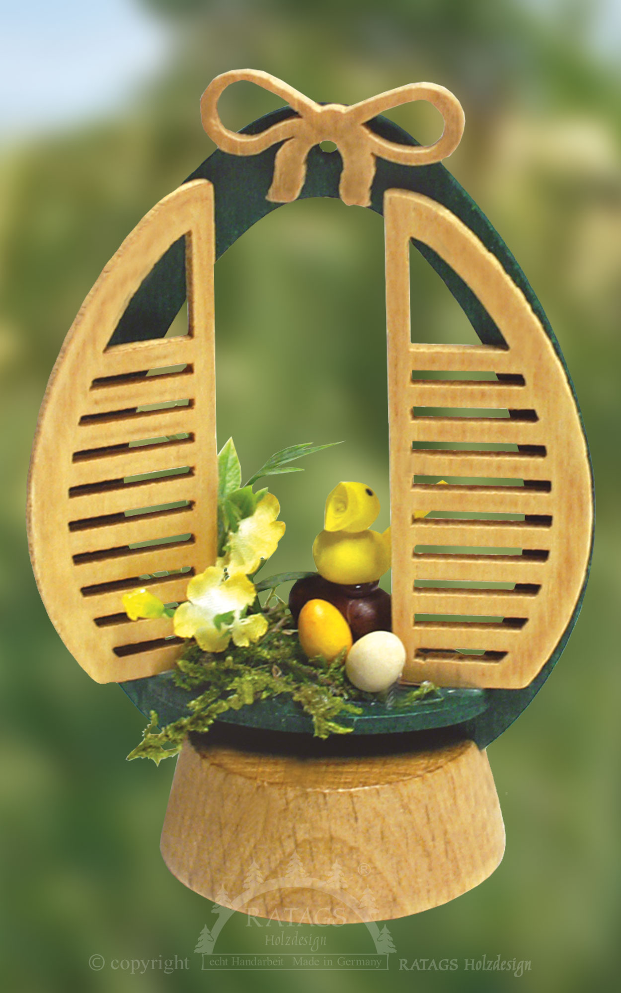 Base ring, birds with eggs