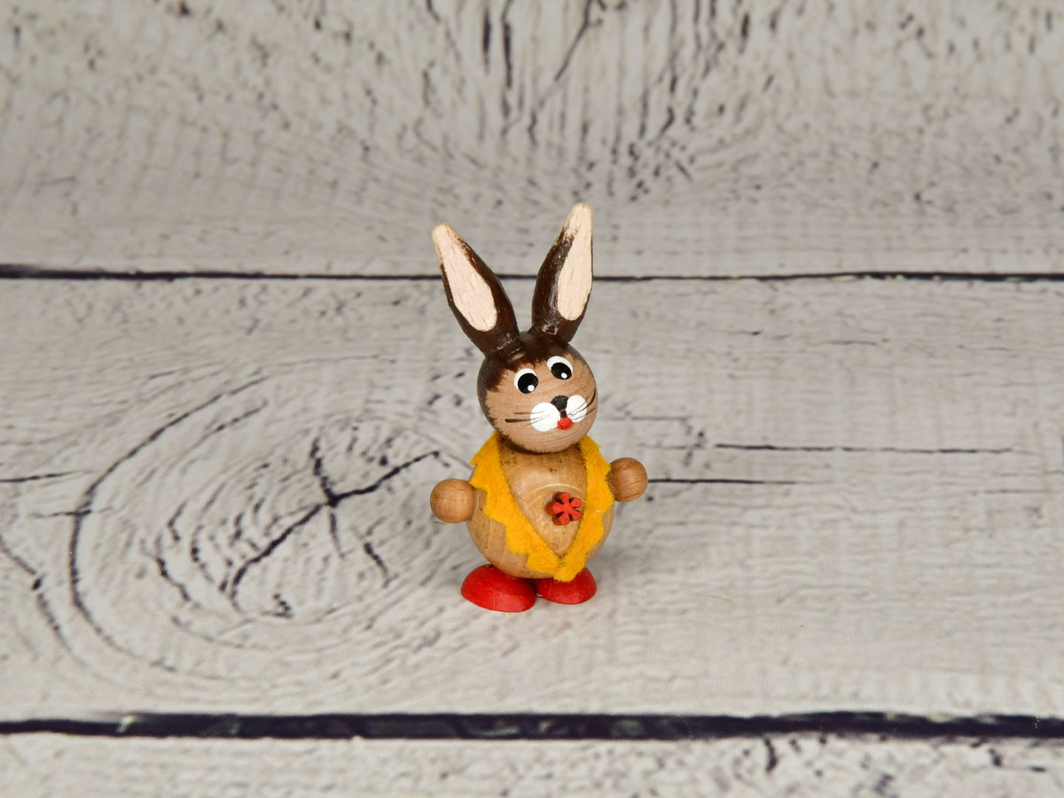 Knuffi girl, small, red/yellow