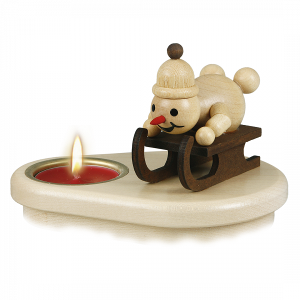 Snowman, Junior, Racing Sled 1 tea light