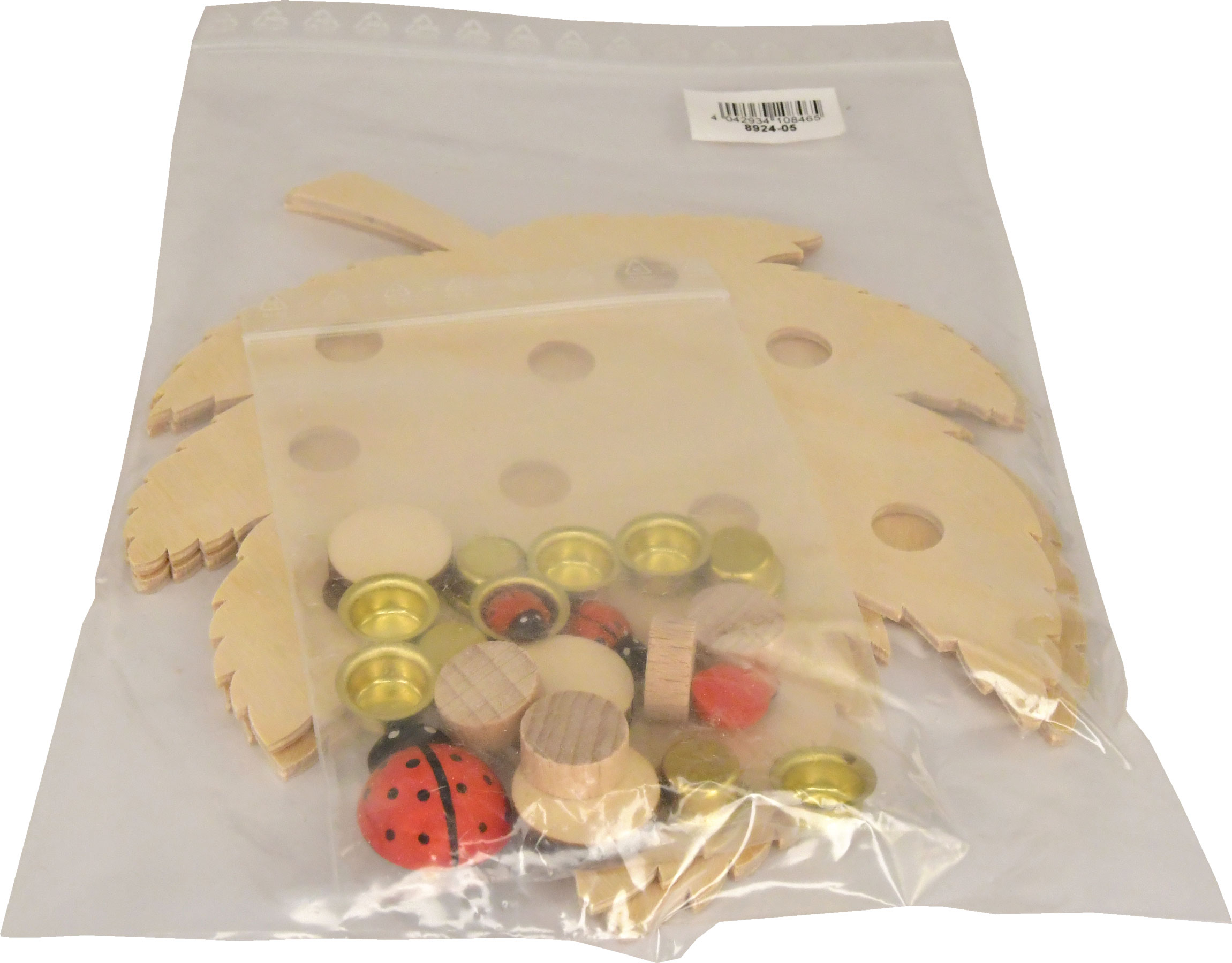 Birthday candle holder leaf for crafting, for 10 candles