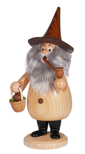Wurzelzwerg Pilzsammler Natur 19 cm