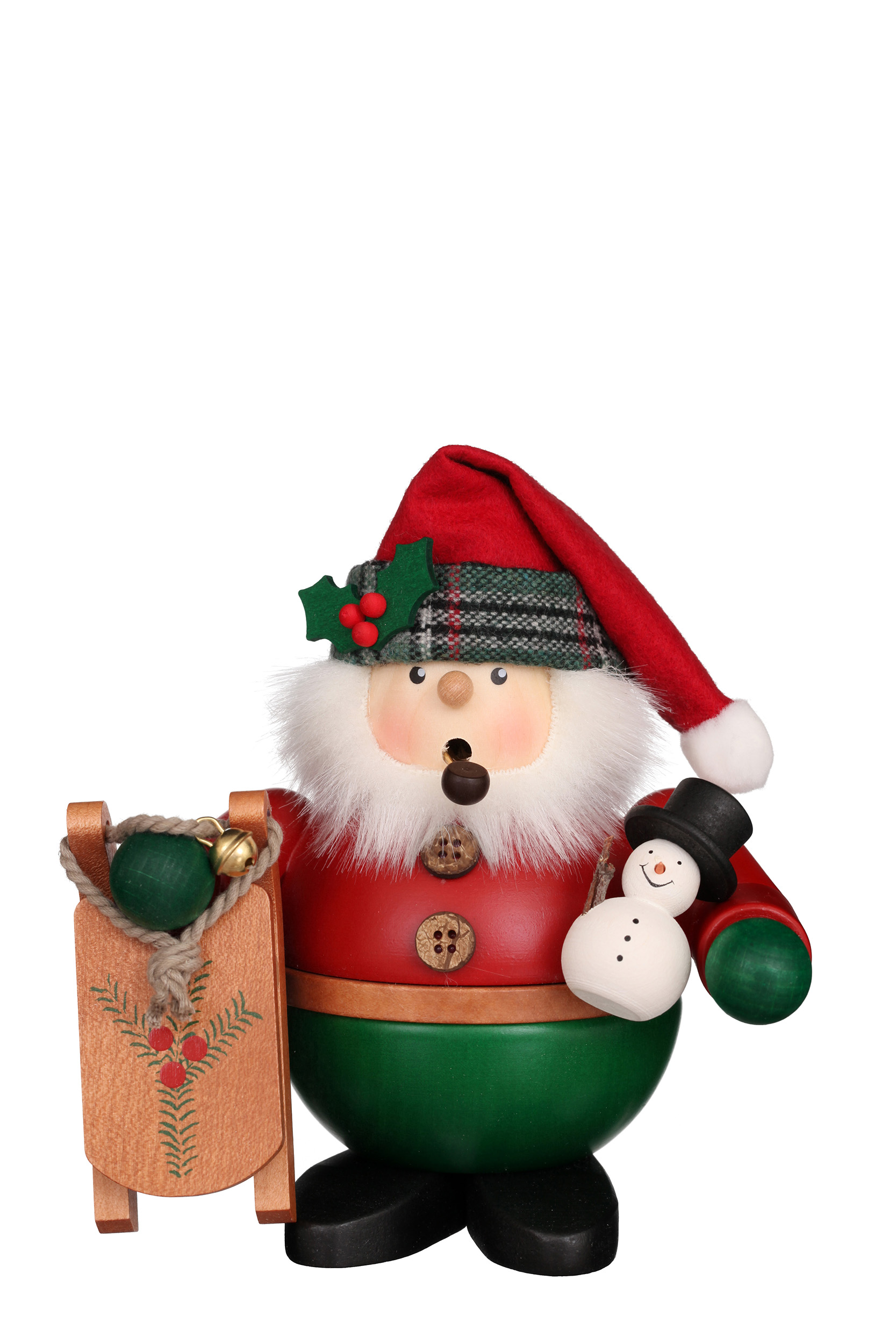 Incense burner Santa Claus with sleigh 15.5 cm