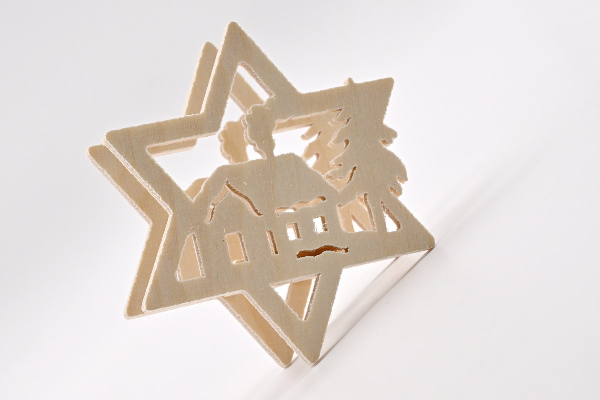 Estrela para colocar na casa com árvore