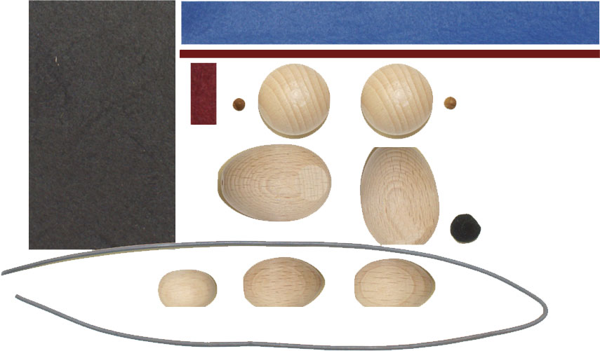 Mäusefamile, zum Basteln