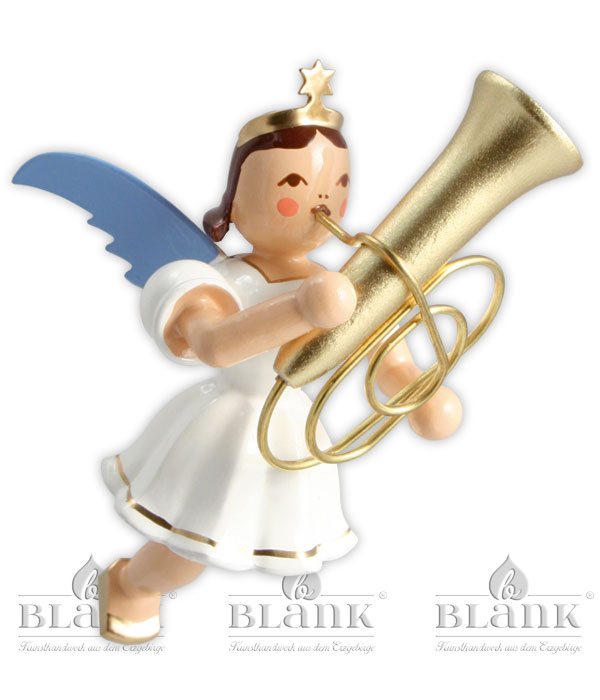 Floating angel tuba, coloured