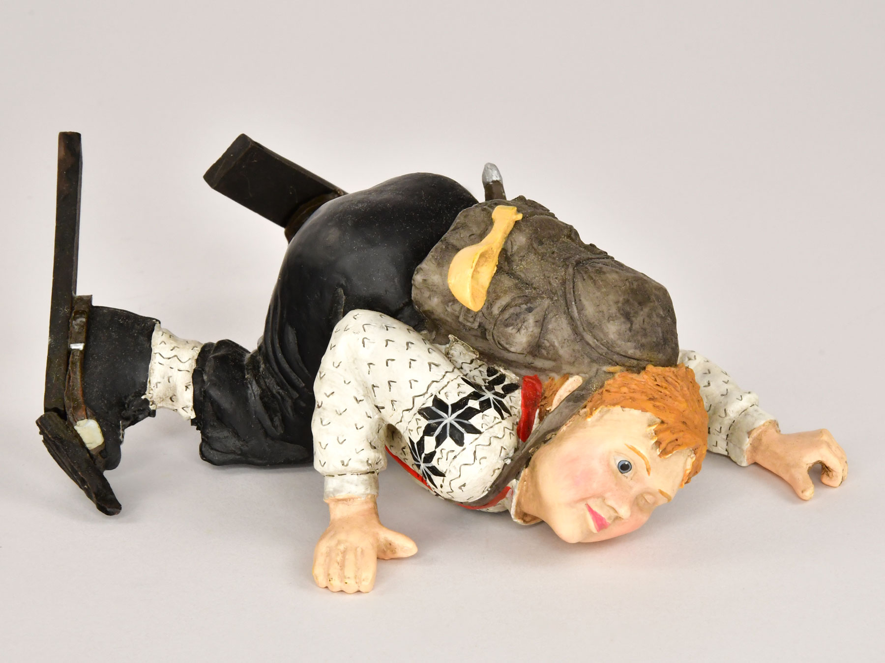 Ice fisherman on ice floe WITHOUT accessories Candy Design Norway, plasticine