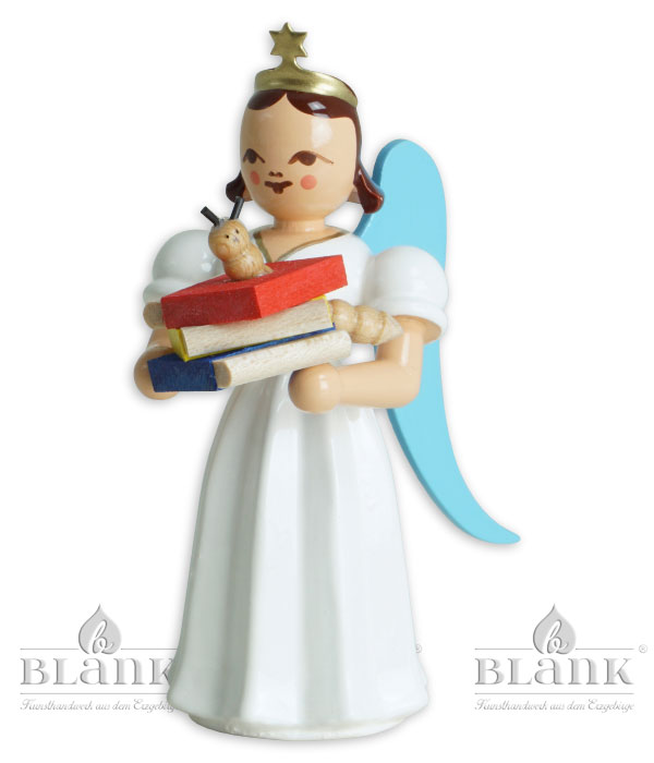 Bücherwurm-Langrockengel farbig 6,6 cm