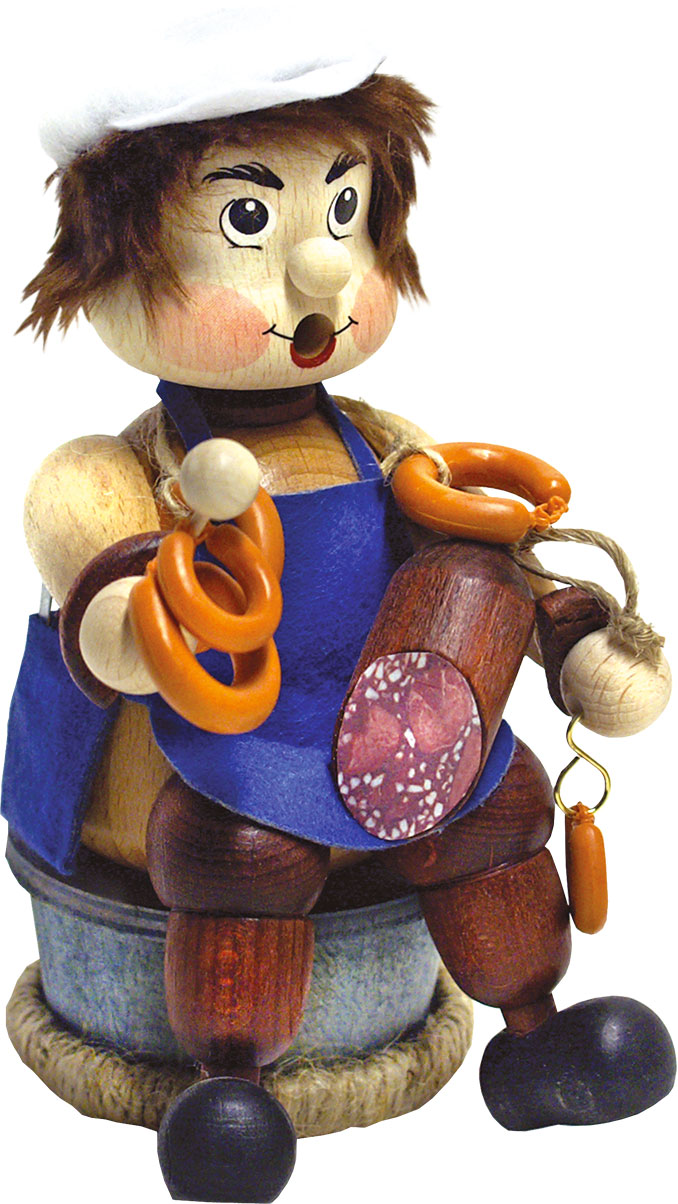 Räuchermännchen, Fleischer Kantenhocker Räuchermännchen, Fleischer Kantenhocker