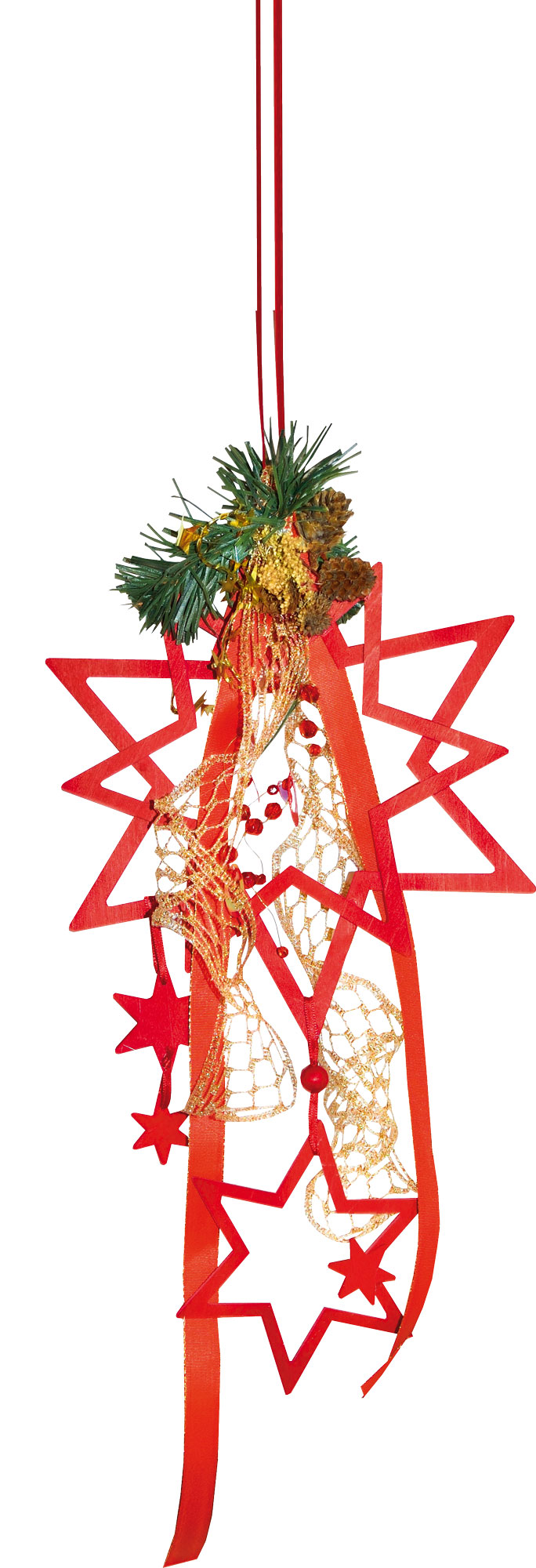 Window decoration star for crafting with accessories