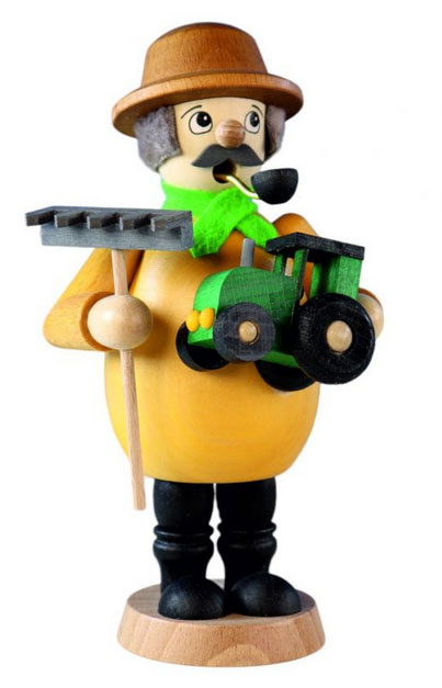 Landwirt, farbig Räuchermann,