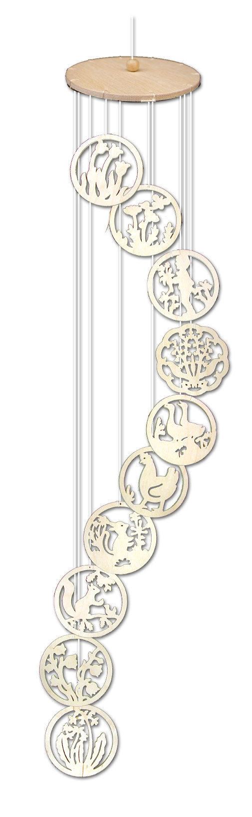 Windspiel zum Basteln, Frühling