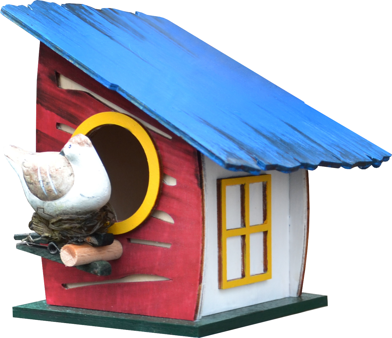 BS Vogelhaus zum Hängen, klein, "Schiefdach"