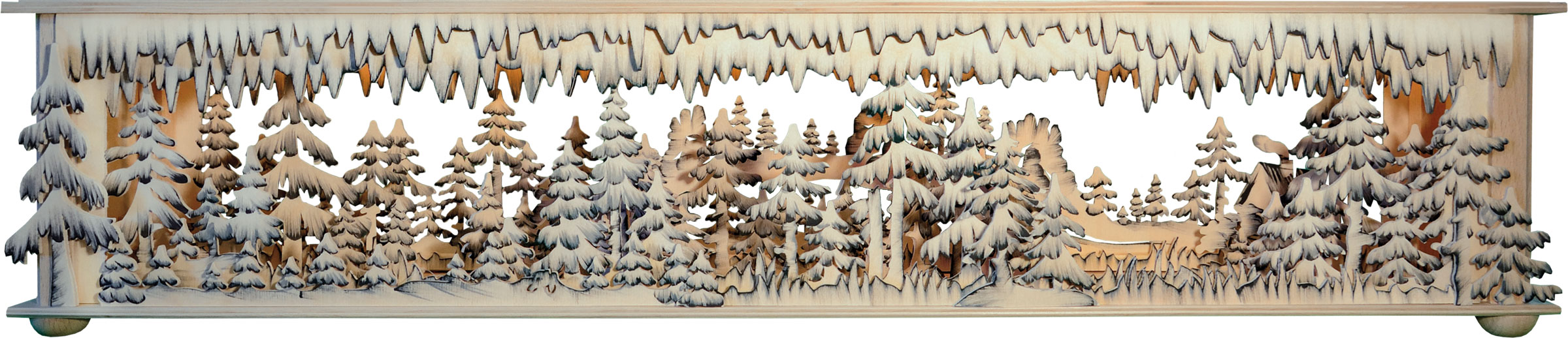 Room light, large, forest, sandstone mountains, hand-painted grey