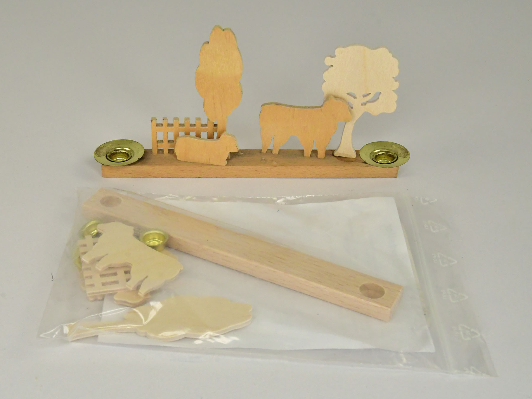 Candle holders for crafting, spring