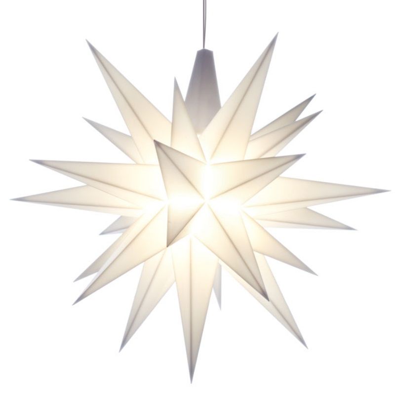 Herrnhut craft set, white, 13 cm Herrnhut star, plastic