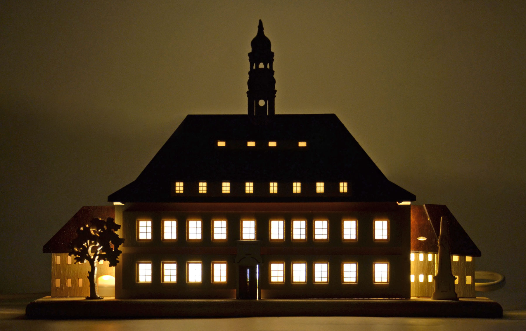 Neustadt Town Hall in Saxony LED