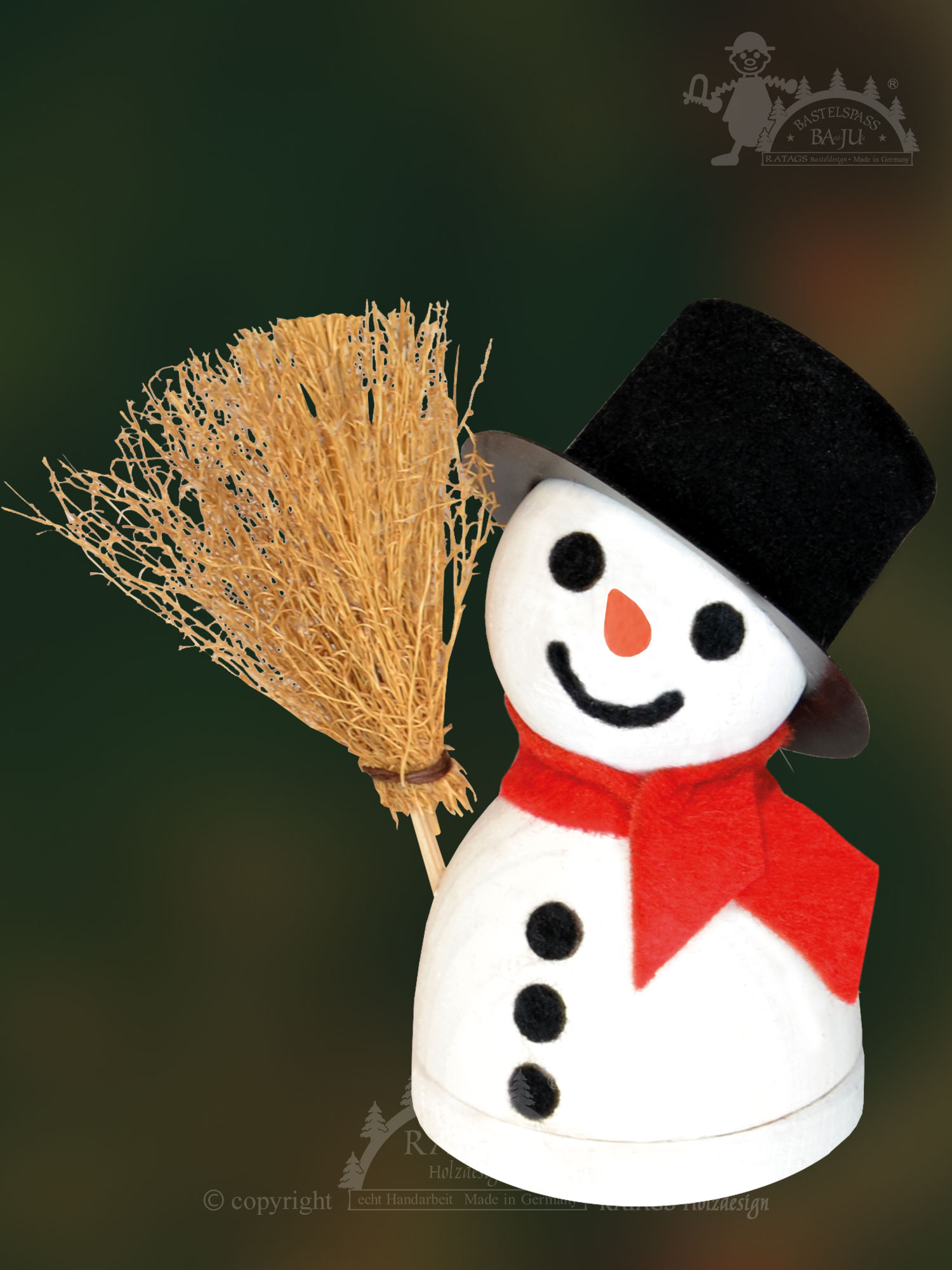 Homens fumegantes para artesanato, Moppel, boneco de neve