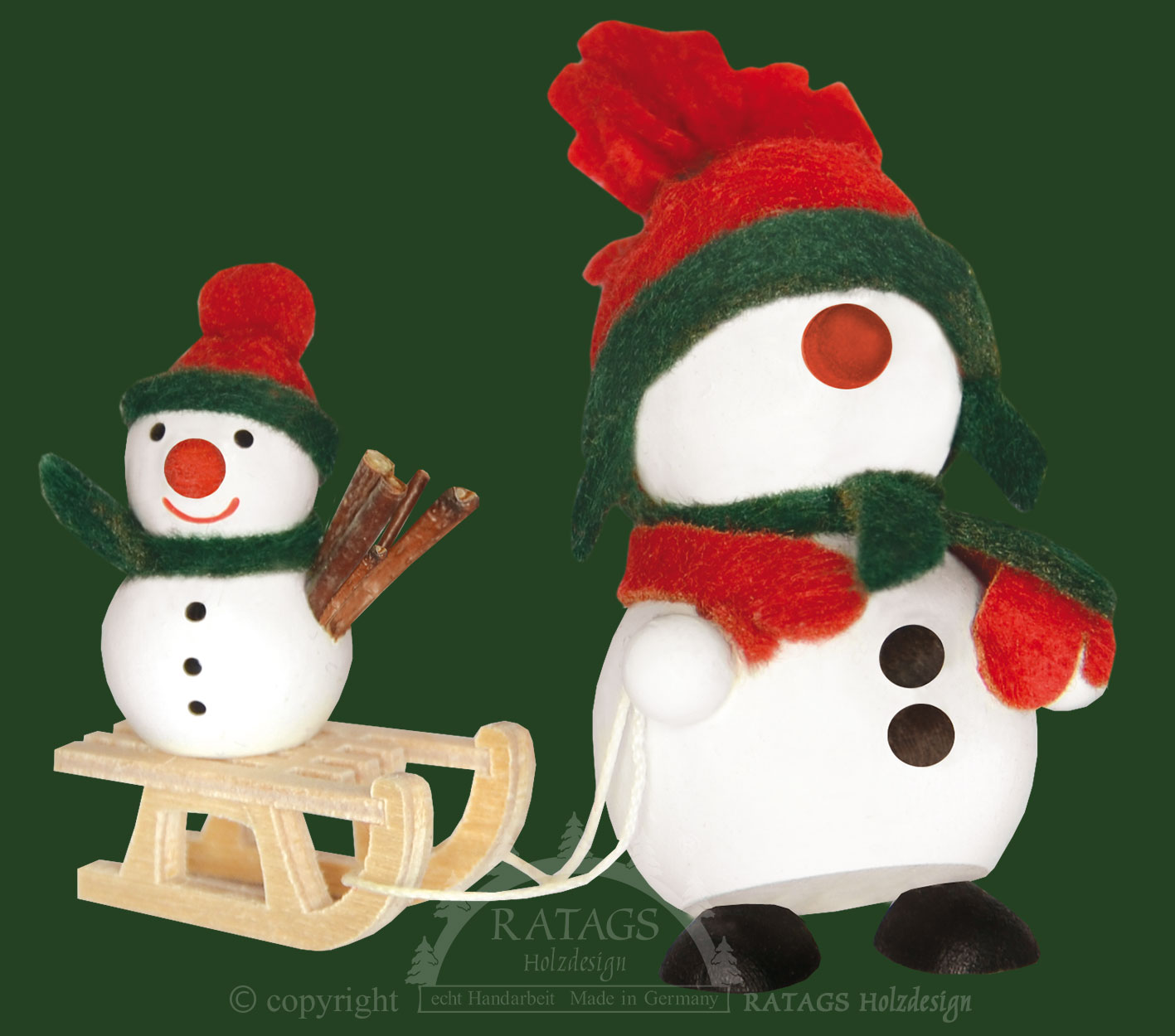 Molli, Junge Linie, sneeuwpop met rode muts