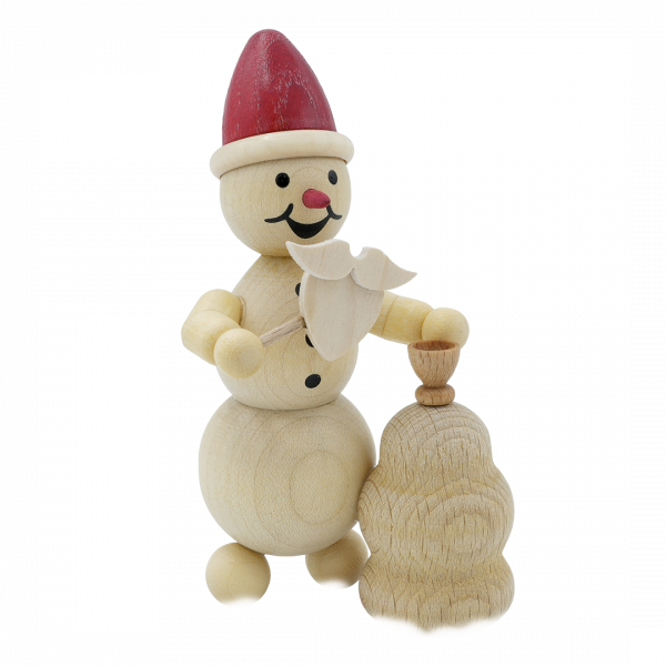 Snowman as Father Christmas Base 12 cm