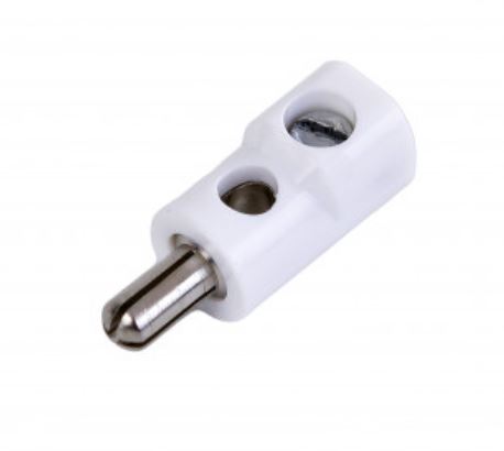 Miniaturstecker weiß 2,6mm