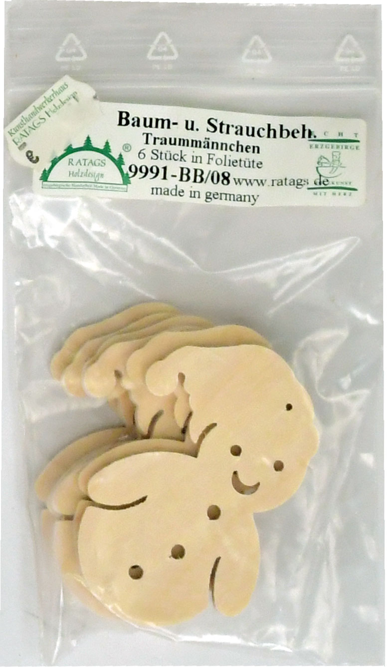 Miniature dream figures, 6 pieces, foil bag