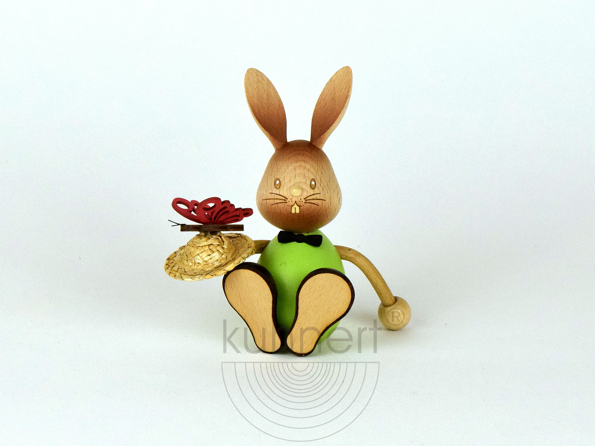 Osterhase, Stupsi Hase mit Schmetterling ca. 12 cm