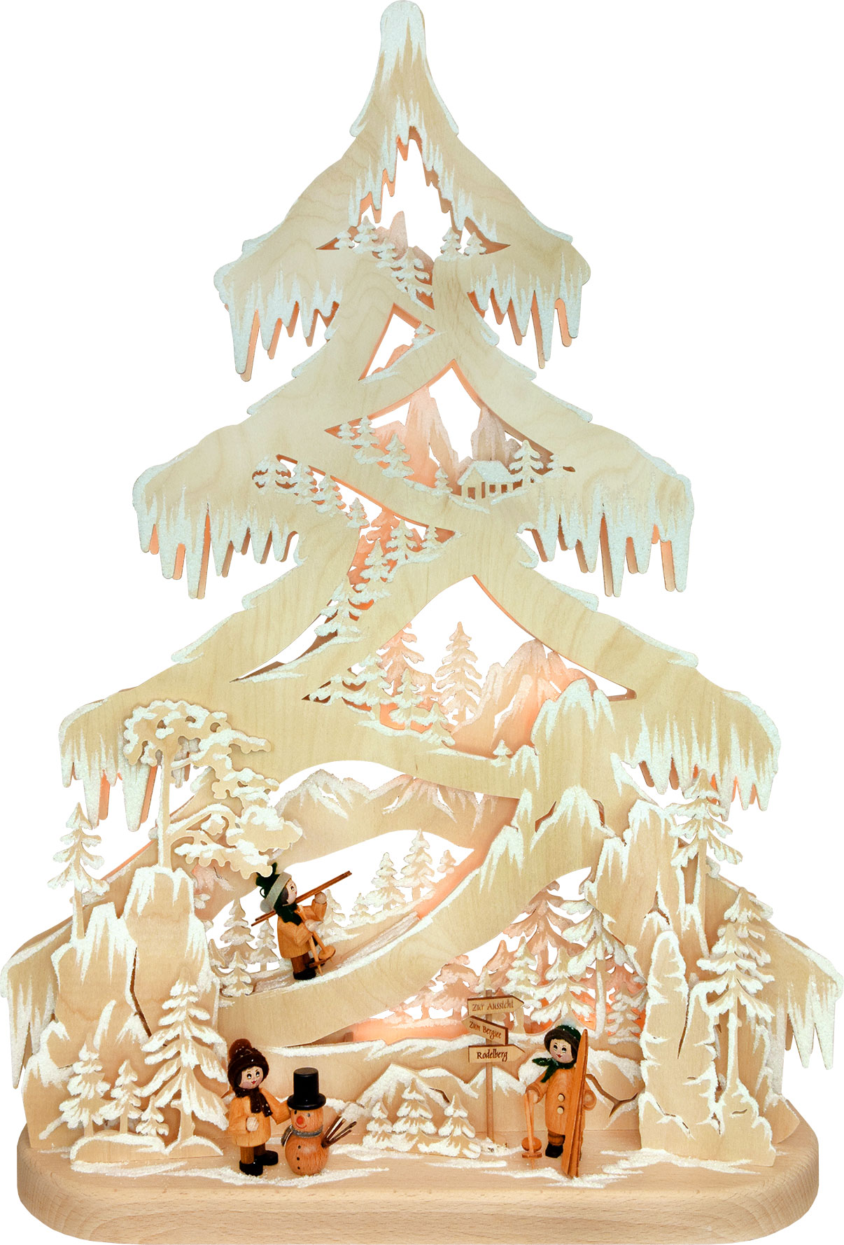 Large fir tree, "Rodelberg", hoarfrost