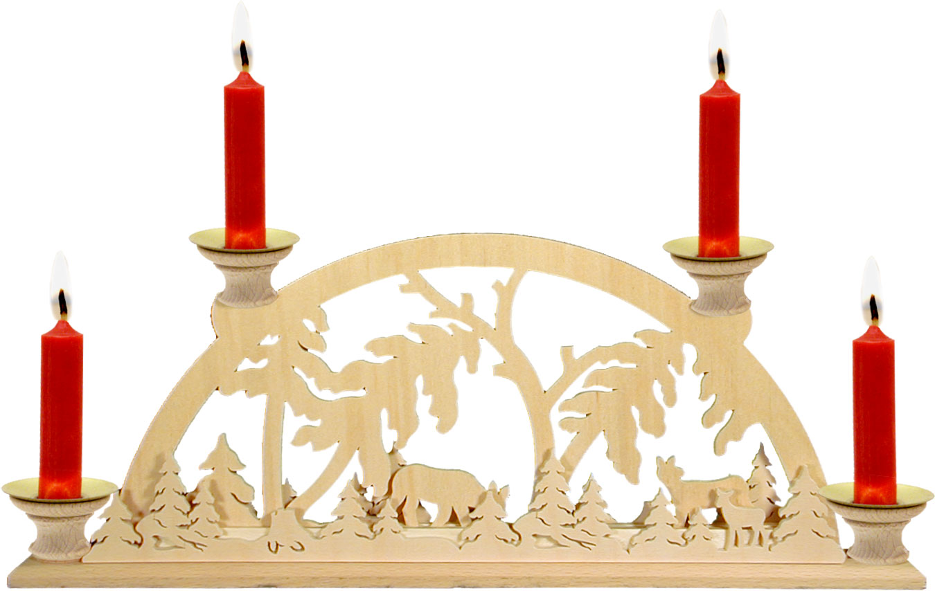 Miniature candle arches, windfall