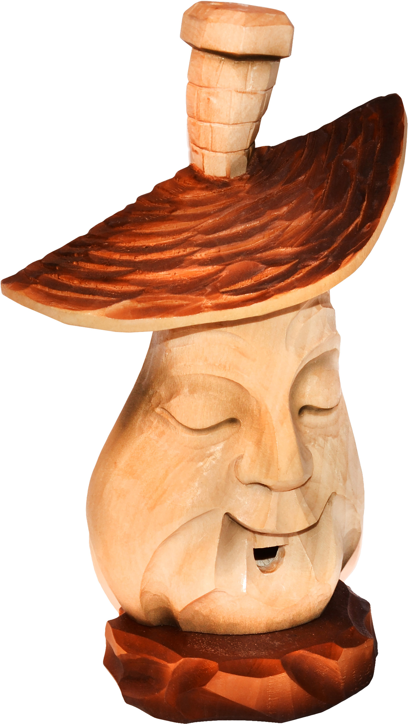 Large carved incense mushroom