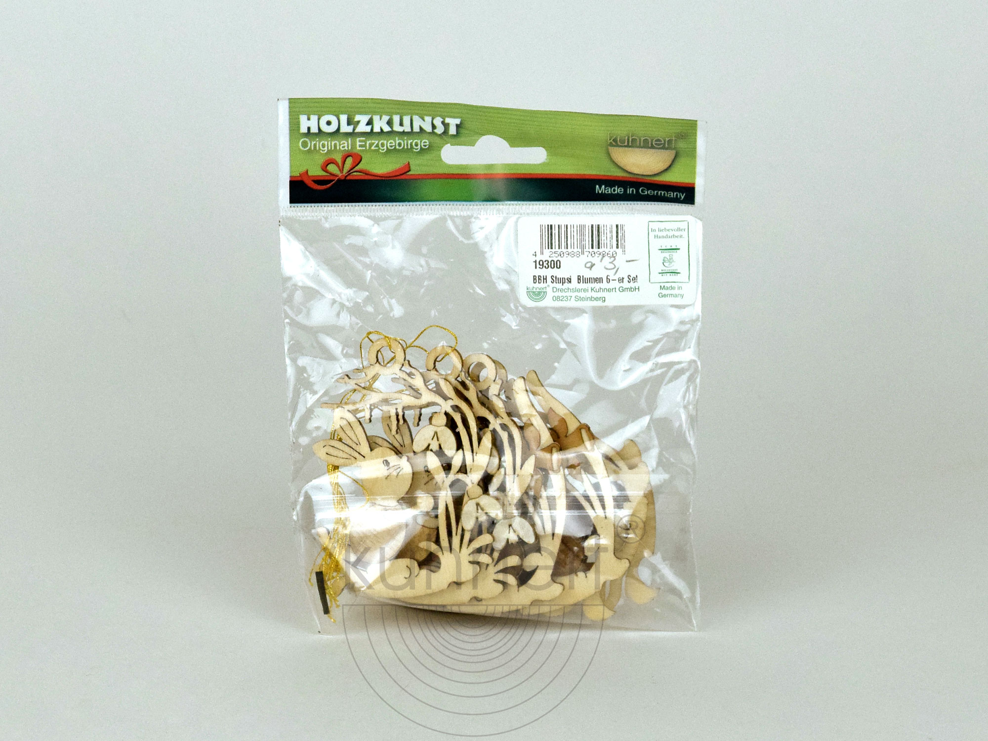 Baumschmuck, Stupsi mit Blume 6er Set
